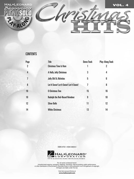 Christmas Hits Beginning Piano Solo Play-Along Volume 4 鋼琴 獨奏 | 小雅音樂 Hsiaoya Music
