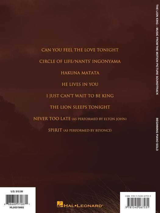 The Lion King Music from the Disney Motion Picture Soundtrack | 小雅音樂 Hsiaoya Music