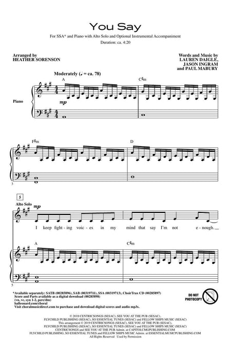 You Say | 小雅音樂 Hsiaoya Music