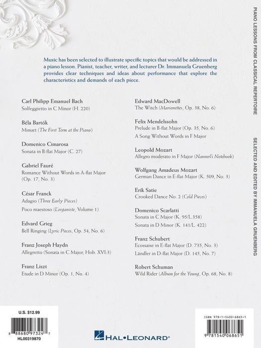 Piano Lessons from Classical Repertoire 20 Intermediate to Early Advanced Pieces with Practice and Performance Tips 鋼琴 古典 小品 | 小雅音樂 Hsiaoya Music