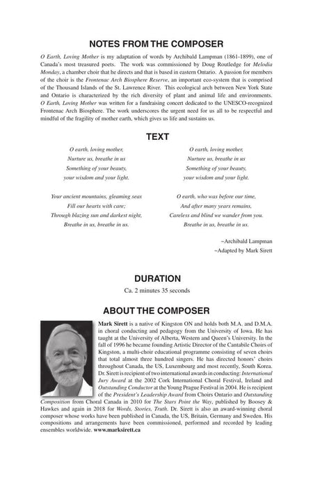 O Earth, Loving Mother Judith Clurman Choral Series 合唱 | 小雅音樂 Hsiaoya Music