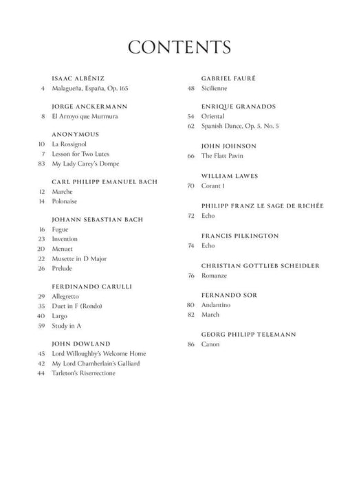 Classical Music for Guitar Duet Romantic, Baroque & Renaissance Music for Two Guitars in Standard Notation & Tablature 古典 吉他 二重奏 巴洛克 吉他 指法譜 | 小雅音樂 Hsiaoya Music