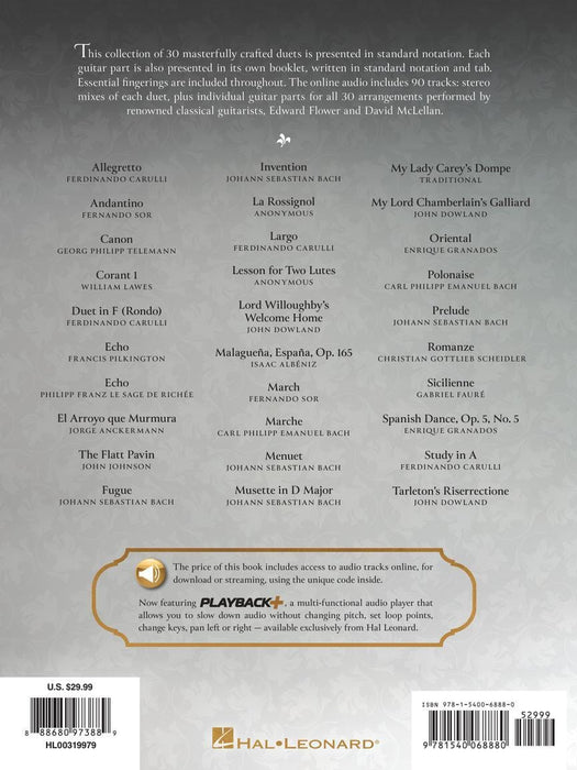 Classical Music for Guitar Duet Romantic, Baroque & Renaissance Music for Two Guitars in Standard Notation & Tablature 古典 吉他 二重奏 巴洛克 吉他 指法譜 | 小雅音樂 Hsiaoya Music