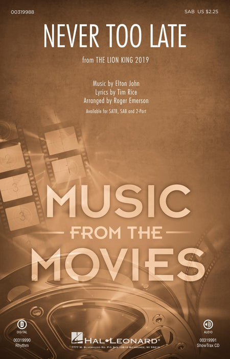 Never Too Late from The Lion King | 小雅音樂 Hsiaoya Music