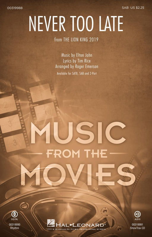 Never Too Late from The Lion King | 小雅音樂 Hsiaoya Music