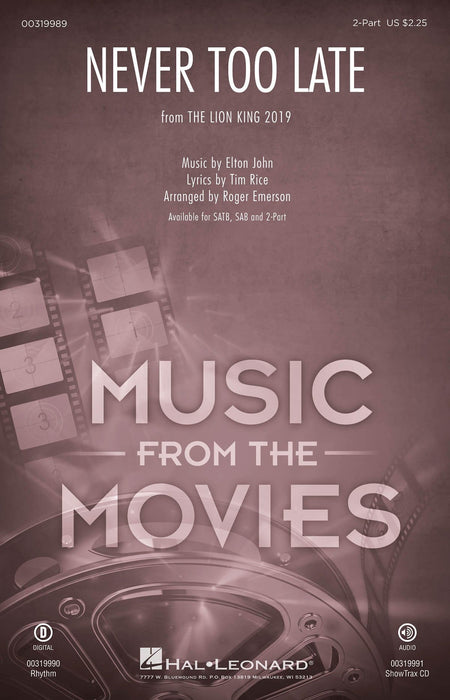 Never Too Late from The Lion King | 小雅音樂 Hsiaoya Music