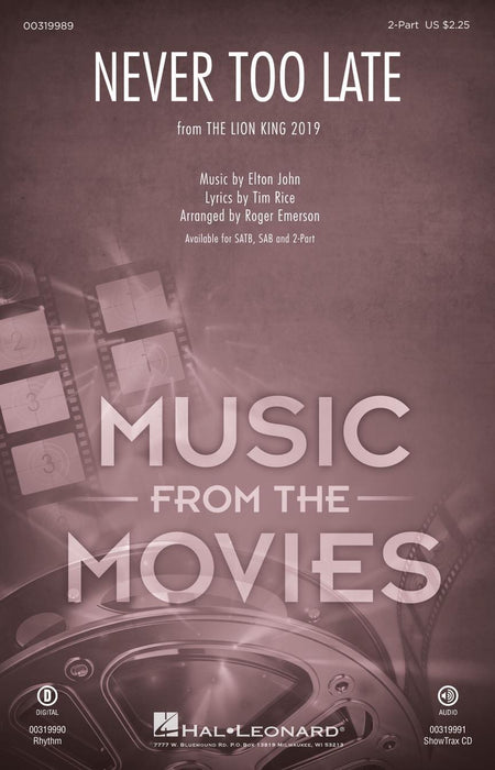 Never Too Late from The Lion King | 小雅音樂 Hsiaoya Music