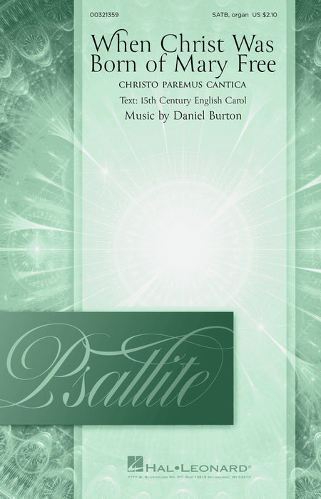 When Christ Was Born of Mary Free (Christo Paremus Cantica) Psallite Choral Series 合唱 | 小雅音樂 Hsiaoya Music