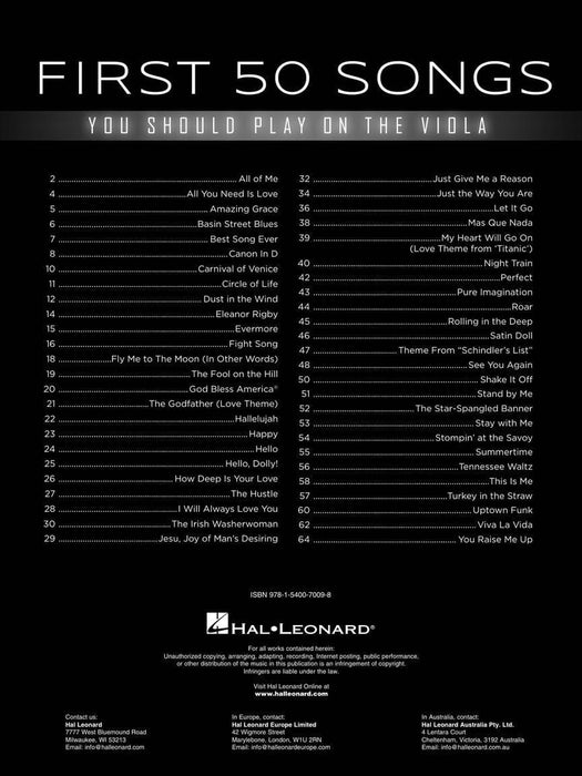 First 50 Songs You Should Play on the Viola A Must-Have Collection of Well-Known Songs! 中提琴 | 小雅音樂 Hsiaoya Music