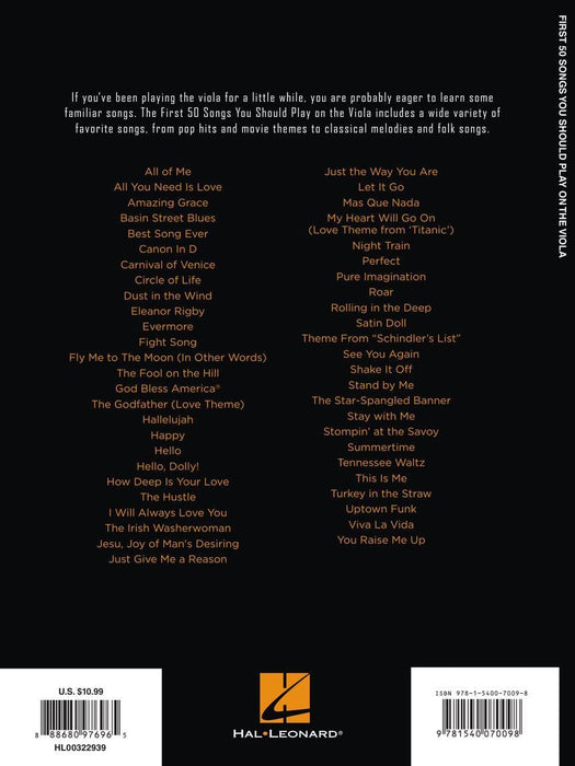 First 50 Songs You Should Play on the Viola A Must-Have Collection of Well-Known Songs! 中提琴 | 小雅音樂 Hsiaoya Music