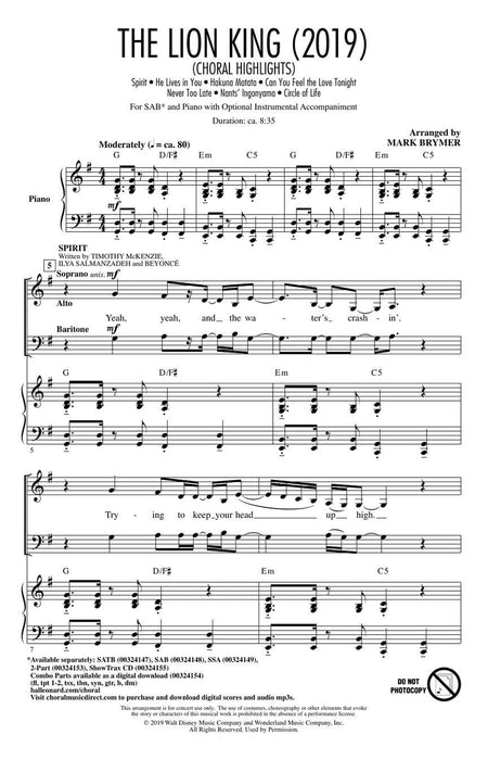 The Lion King (2019) (Choral Highlights) 合唱 | 小雅音樂 Hsiaoya Music