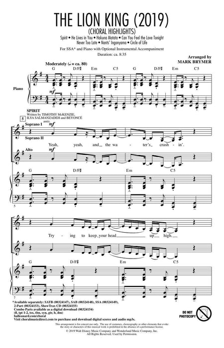 The Lion King (2019) (Choral Highlights) 合唱 | 小雅音樂 Hsiaoya Music