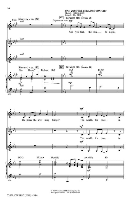 The Lion King (2019) (Choral Highlights) 合唱 | 小雅音樂 Hsiaoya Music