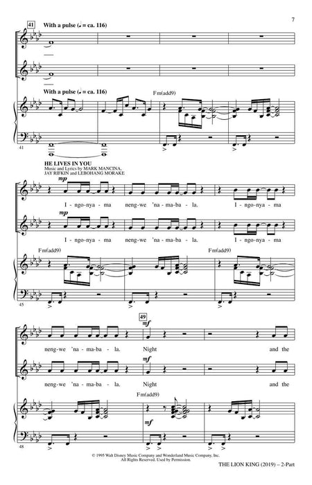 The Lion King (2019) (Choral Highlights) 合唱 | 小雅音樂 Hsiaoya Music