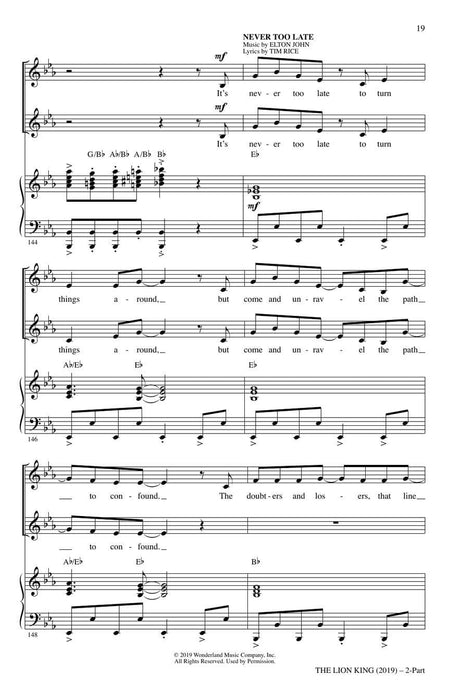 The Lion King (2019) (Choral Highlights) 合唱 | 小雅音樂 Hsiaoya Music