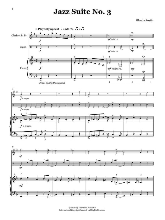 Jazz Suite No. 3 for Clarinet, Cajon, and Piano 爵士音樂組曲 豎笛 鋼琴 | 小雅音樂 Hsiaoya Music