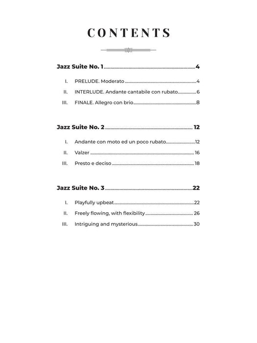 Three Jazz Suites for Piano Early to Later Intermediate Level 爵士音樂組曲 鋼琴 | 小雅音樂 Hsiaoya Music