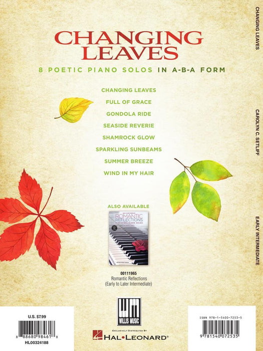 Changing Leaves 8 Poetic Piano Solos in ABA Form 鋼琴 獨奏 | 小雅音樂 Hsiaoya Music