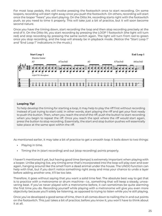 Looper Pedal Guitar Lessons Book with Video Lessons Included 吉他 | 小雅音樂 Hsiaoya Music