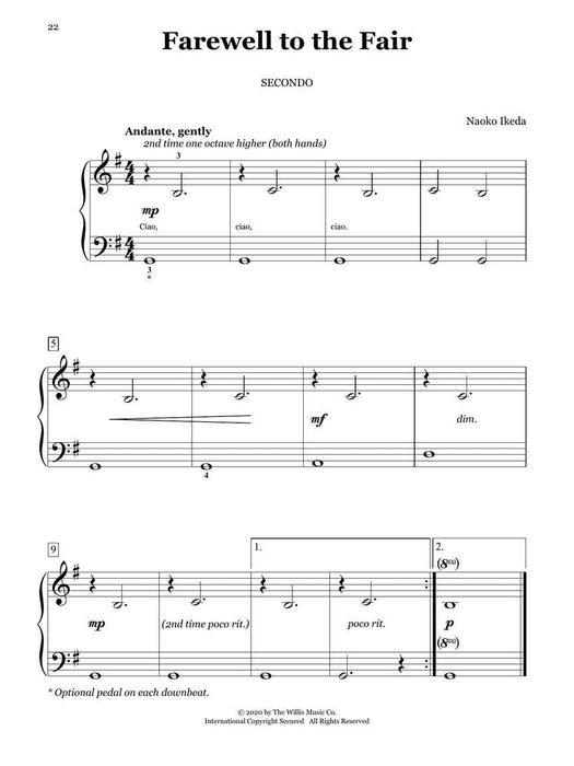 Day at the Fair Early to Later Elementary 1 Piano, 4 Hands 鋼琴 | 小雅音樂 Hsiaoya Music