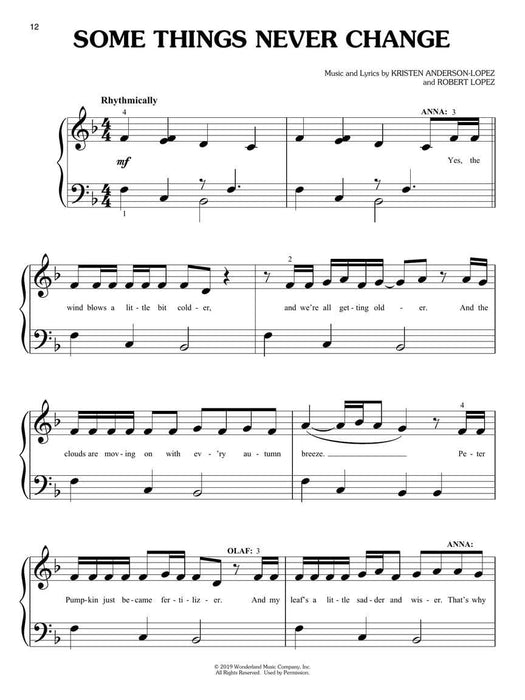 Frozen 2 Big-Note Piano Songbook Music from the Motion Picture Soundtrack 音符鋼琴 | 小雅音樂 Hsiaoya Music