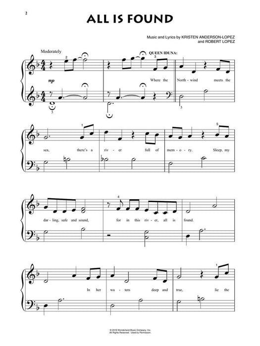 Frozen 2 Beginning Piano Solo Songbook Music from the Motion Picture Soundtrack 鋼琴 獨奏 | 小雅音樂 Hsiaoya Music