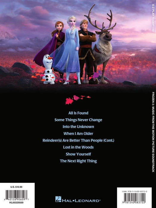 Frozen 2 Music from the Motion Picture Soundtrack E-Z Play Today Volume 149 | 小雅音樂 Hsiaoya Music