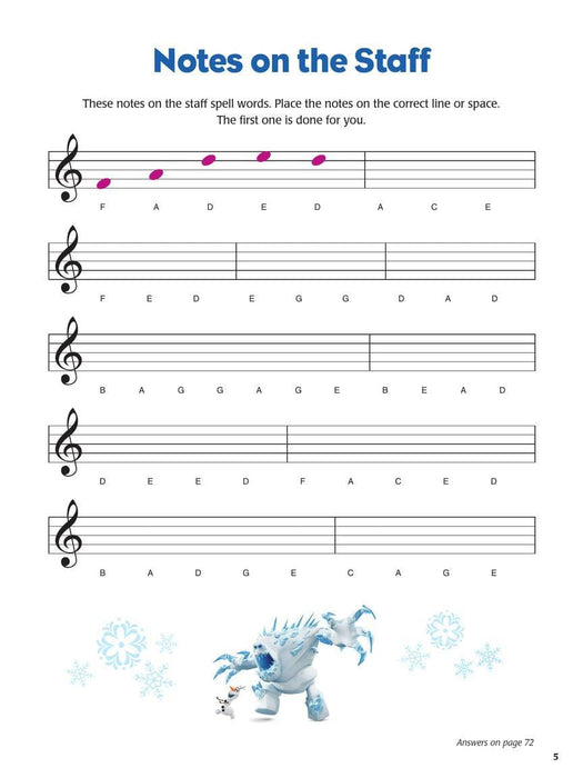 Frozen Music Activity Book | 小雅音樂 Hsiaoya Music