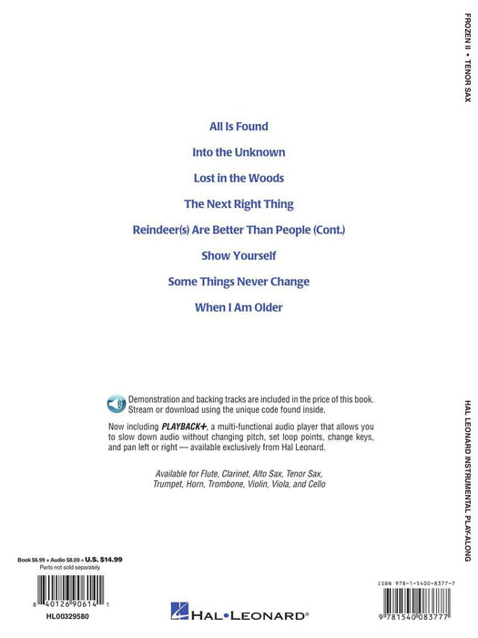 Frozen 2 Tenor Sax Play-Along | 小雅音樂 Hsiaoya Music