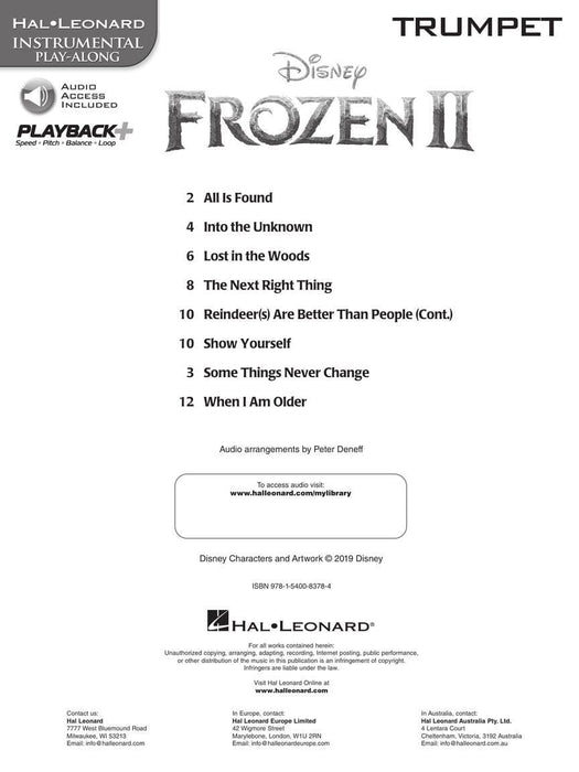 Frozen 2 Trumpet Play-Along 小號 | 小雅音樂 Hsiaoya Music