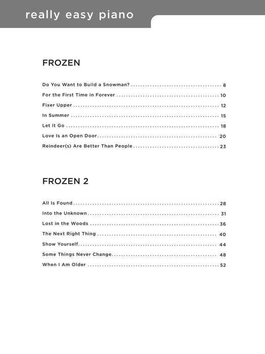 Really Easy Piano - The Frozen Collection 鋼琴 | 小雅音樂 Hsiaoya Music