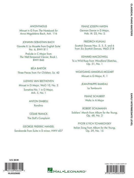 Classical Piano Masters - Early Intermediate Level 22 Pieces by 15 Composers 古典鋼琴 小品 | 小雅音樂 Hsiaoya Music