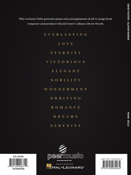 David Foster - Eleven Words | 小雅音樂 Hsiaoya Music