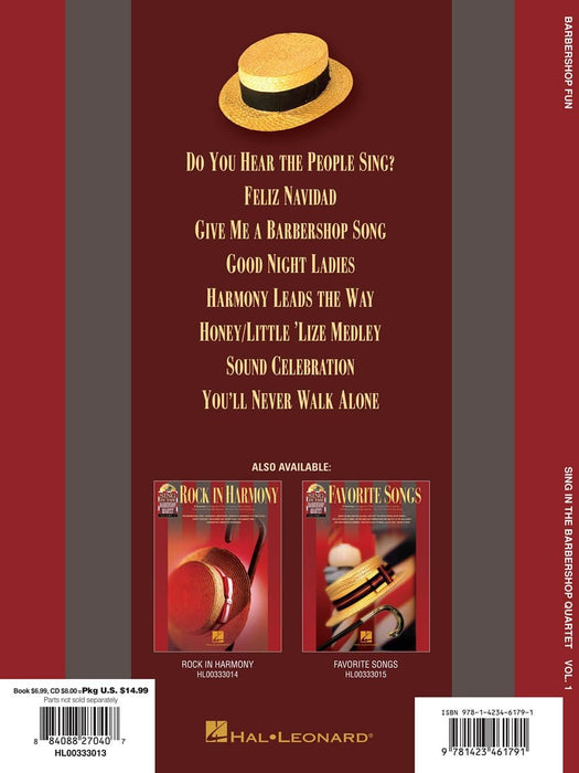 Barbershop Fun Sing in the Barbershop Quartet, Volume 1 四重奏 | 小雅音樂 Hsiaoya Music