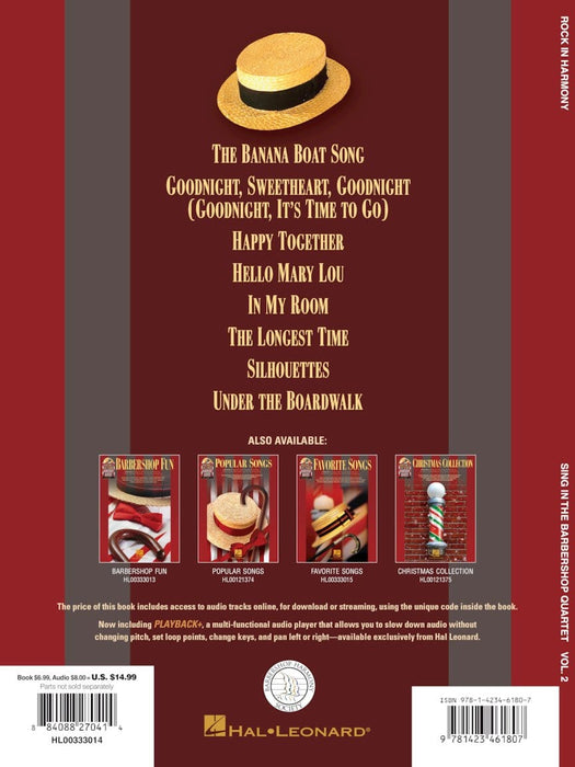 Rock in Harmony Sing in the Barbershop Quartet, Volume 2 和聲 四重奏 | 小雅音樂 Hsiaoya Music