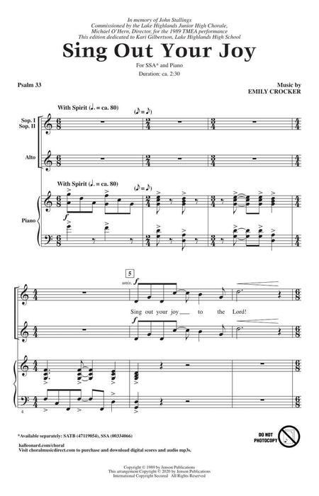 Sing Out Your Joy | 小雅音樂 Hsiaoya Music