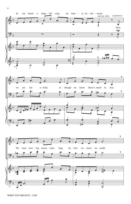 When You Believe from The Prince of Egypt | 小雅音樂 Hsiaoya Music