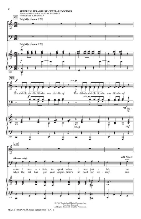 Mary Poppins (Choral Selections) 合唱 | 小雅音樂 Hsiaoya Music