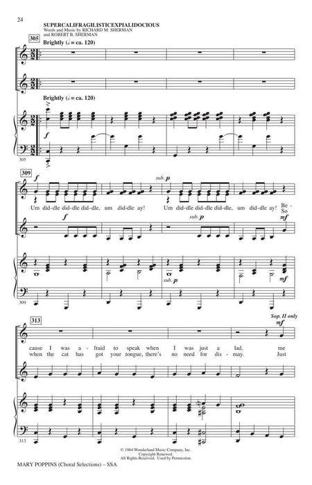 Mary Poppins (Choral Selections) 合唱 | 小雅音樂 Hsiaoya Music