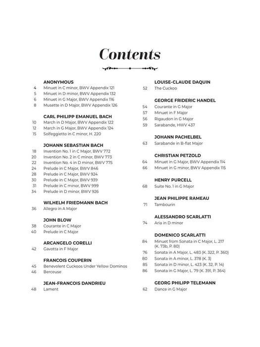 Intermediate Baroque Era Favorites The Classical Piano Sheet Music Series 巴洛克 古典鋼琴 | 小雅音樂 Hsiaoya Music