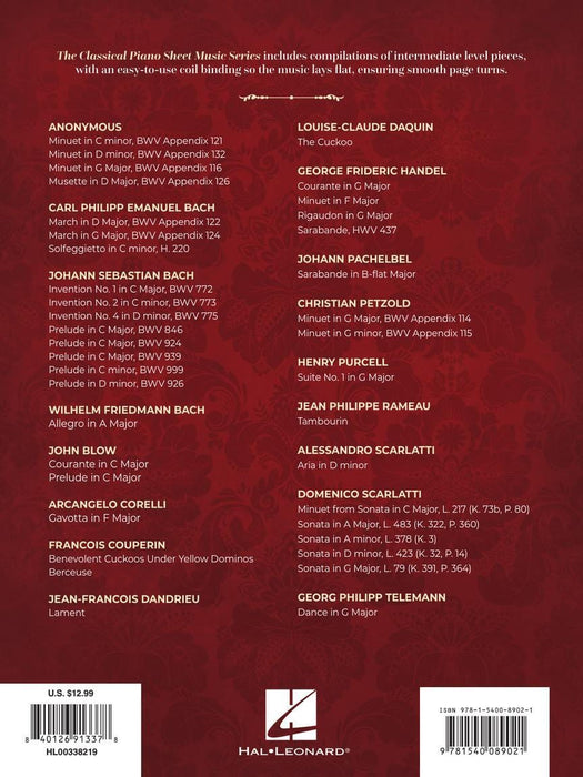 Intermediate Baroque Era Favorites The Classical Piano Sheet Music Series 巴洛克 古典鋼琴 | 小雅音樂 Hsiaoya Music