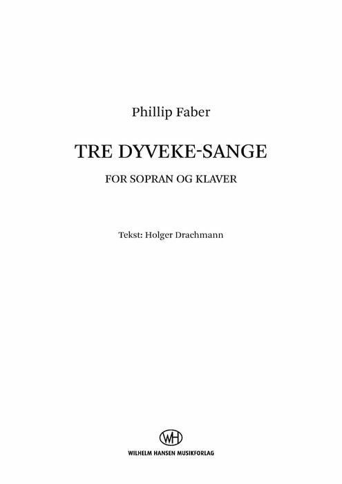 Tre Dyveke-Sange for Soprano and Piano 鋼琴 | 小雅音樂 Hsiaoya Music