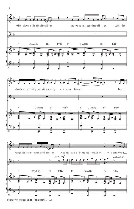 Frozen 2 (Choral Highlights) 合唱 | 小雅音樂 Hsiaoya Music