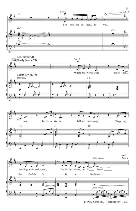 Frozen 2 (Choral Highlights) 合唱 | 小雅音樂 Hsiaoya Music