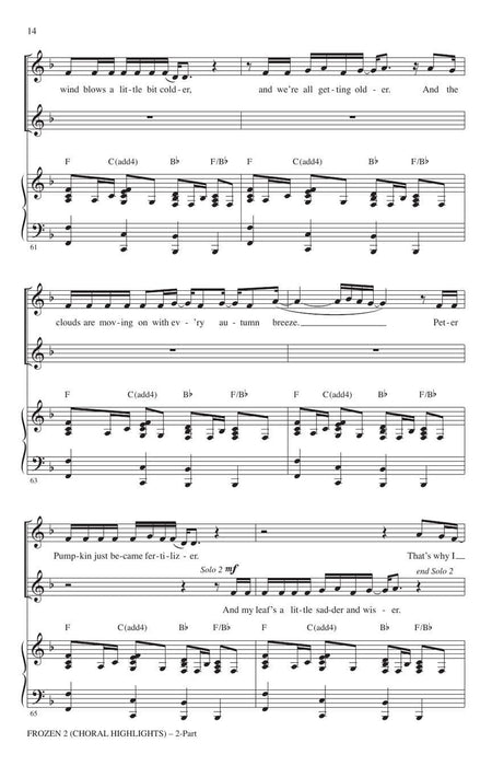 Frozen 2 (Choral Highlights) 合唱 | 小雅音樂 Hsiaoya Music