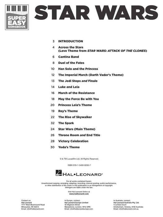 Star Wars - Super Easy Songbook | 小雅音樂 Hsiaoya Music