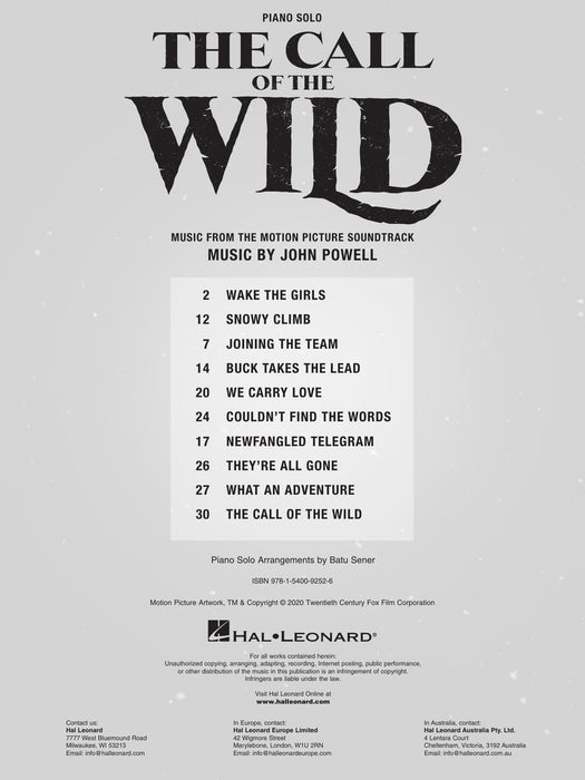 The Call of the Wild Music from the Motion Picture Soundtrack | 小雅音樂 Hsiaoya Music