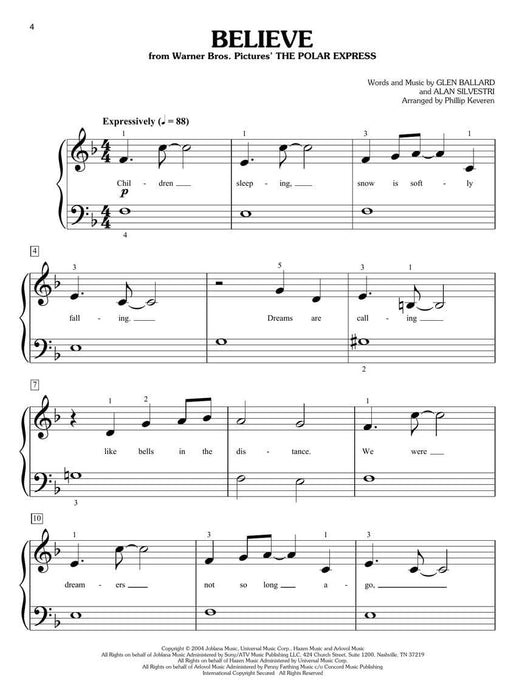 Christmas Movie Magic - 15 Enchanting Film Favorites The Phillip Keveren Series Big-Note Piano 音符鋼琴 | 小雅音樂 Hsiaoya Music