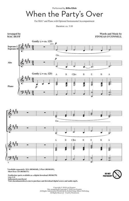 When the Party's Over | 小雅音樂 Hsiaoya Music