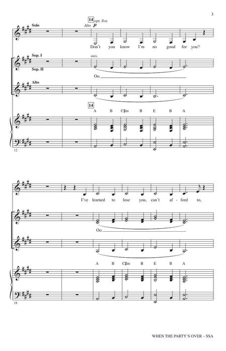 When the Party's Over | 小雅音樂 Hsiaoya Music